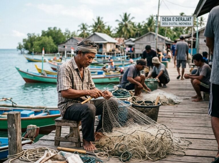 Perikanan dan Nelayan di Desa Nol Derajat